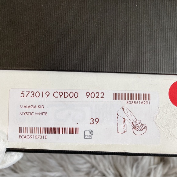 Gucci Malaga Kid GG Marmont Fringe Platform Loafer Pumps sz 39 NIB - Picture 9 of 9